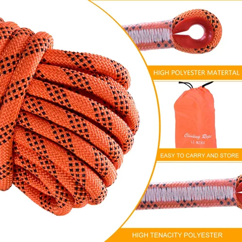 Miniatura 3 de Cuerda de Escalada, Cuerda de Rapel Naranja