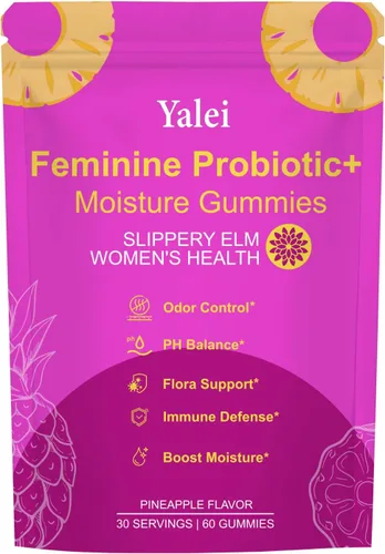 Gomitas de gatito resbaladizo | sus jugosas gomitas de probióticos femeninos | Apoya el equilibrio del pH y la salud digestiva, olmo resbaladizo
