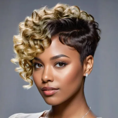 Miniatura 21 de Pelucas Honey Blonde sin pegamento para usar y quitar, pelucas de cabello humano cortas con corte Pixie para mujeres, peluca de cabello humano corta