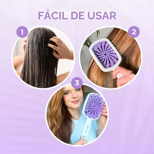 Miniatura 8 de FHI Heat UNbrush Plus — Cepillo para cabello rizado para desenredar suave y eficazmente el cabello húmedo o seco y frágil — Cepillo desenredante
