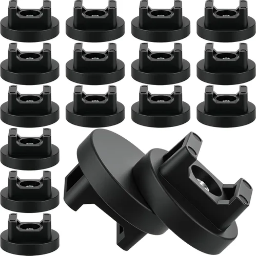 Miniatura 7 de Yookeer 15 piezas de base magnética de montaje de brida con cremallera, clips magnéticos negros para cables, base de gestión de bridas de cables