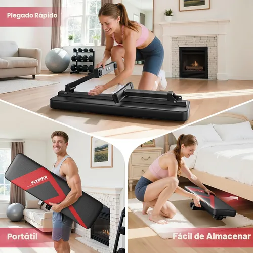 Miniatura 5 de FLYBIRD Foldable Flat Weight Bench for Home Gym, 600/1000 lbs Capacity with Dual Locking for Strength Training, Easy Setup & Storage for Small