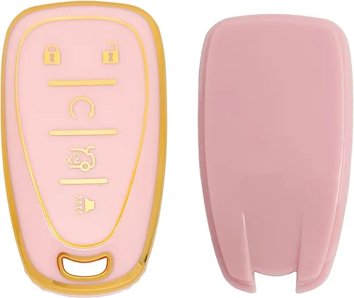 Miniatura 4 de Funda Protectora de TPU para Llavero de 5 Botones de Entrada sin Llave Compatible con Chevy Equinox Malibu Camaro Cruze Blazer Traverse Trax