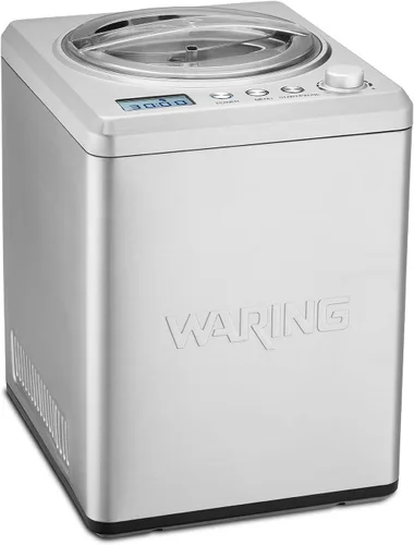 Miniatura 6 de Waring WCIC20 - Máquina para hacer helados de 2 cuartos de galón con compresor integrado, 180 W, 120 V, enchufe de 5 a 15 fases, color plateado