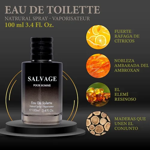 Miniatura 2 de Salvage for Men - Eau De Toilette para hombre de 3.4 onzas en espray refrescante y cálido aroma masculino para uso diario, Colonia informal