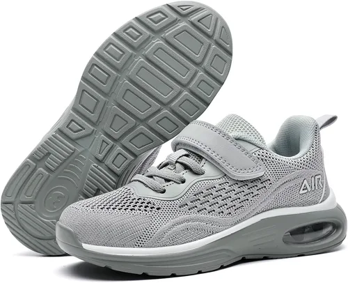 Miniatura 6 de SoGoNati Tenis deportivos de aire para niños, ligeros, transpirables, sin cordones, para correr, deportes, caminar (niño pequeñoniño grande)