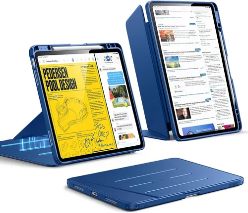 Miniatura 17 de ESR - Funda para iPad Air de 11 pulgadas M3/M2 (2025/2024), iPad Air de 5ª/4ª generación (2022/2020), funda con soporte vertical, múltiples ángulos