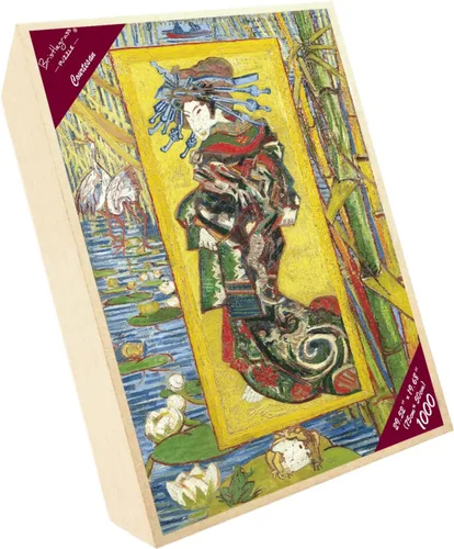 Miniatura 5 de Rompecabezas de madera para adultos, 1000 piezas japonesas: pintura de Oiran cortesana por Vincent Van Gogh Juguetes Regalos Arte Coleccionables