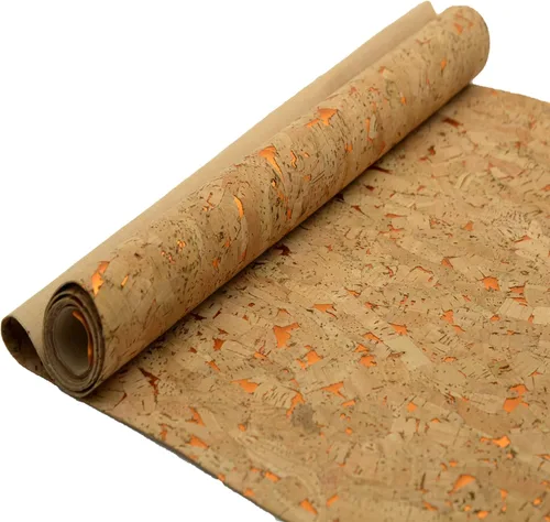 Miniatura 15 de SorenCut Tela de corcho por yarda, tela de corcho para coser con superficie de café negro, 12 x 52 pulgadas más grande para manualidades, cortar