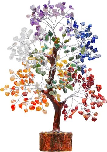 Miniatura 2 de Árbol de 7 Chakras, Cristales y Piedras Curativas, Árbol de la Vida de Chakra Árbol de Cristal para Energía Positiva, Regalos de Cumpleaños