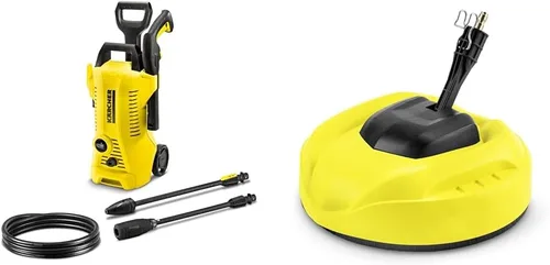 Kärcher 1700 PSI K 2 - Paquete de lavadora eléctrica a presión con manguera de 26 pies, 2 varitas de pulverización, limpiador universal de
