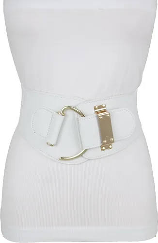 Miniatura 19 de TFJ - Cinturón ancho de moda para mujer, cintura alta, hebilla de gancho de metal dorado, talla XS, S, M, L, XL