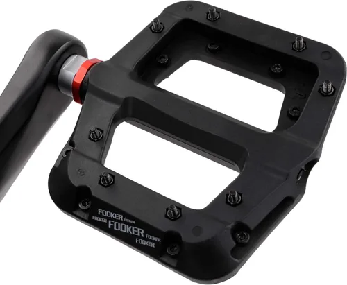 Miniatura 9 de FOOKER Pedales MTB para bicicleta de montaña, 3 rodamientos, antideslizantes, ligeros, de fibra de nailon, pedales de plataforma de bicicleta