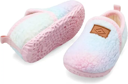 Miniatura 6 de Lefflow - Pantuflas para niños y niñas, zapatos de casa sin cordones para bebés, zapatos ligeros para caminar al aire libre