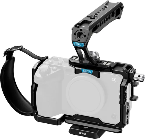 Miniatura 12 de SIRUI Jaula para cámara S5II S5IIX G9 II con correa para muñeca, jaula completa para Panasonic LUMIX S5II S5IIX G9 con placa incorporada para Arca