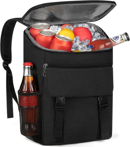 Mochila enfriadora, 30 latas, mochila de almuerzo aislada para hombres y mujeres, bolsa térmica portátil a prueba de fugas para el trabajo, oficina,