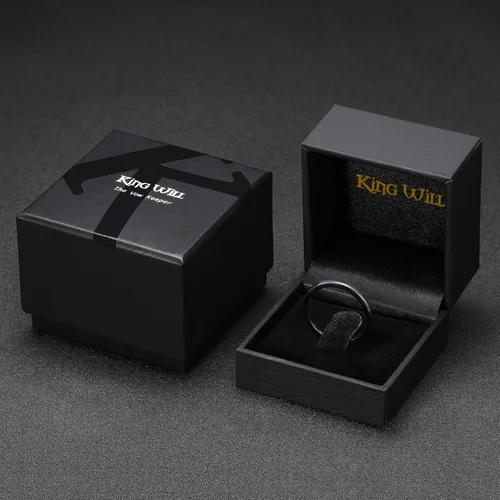 Miniatura 120 de King Will Alianza de boda de carburo de tungsteno para hombres y mujeres, anillos de promesa para parejas abovedados de alto pulido