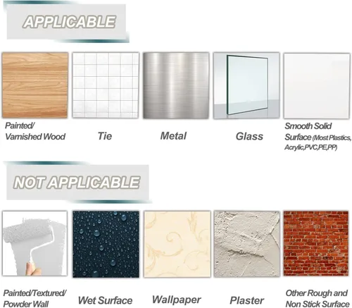 Miniatura 7 de 16 ganchos grandes + 20 tiras, ganchos transparentes con tiras extraíbles sin daños, ganchos de pared resistentes para colgar decoración del hogar