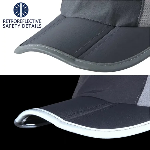 Miniatura 5 de GADIEMKENSD Sombrero reflectante plegable para exteriores, diseño sin estructura, UPF 50+, protección solar, sombreros deportivos para mujeres