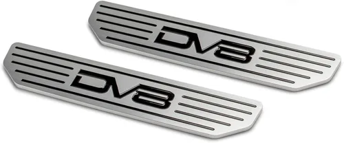 DV8 Offroad | Placas de umbral de puerta para Wrangler JL 2018-actual y Gladiator JT 2020-actual | Par trasero | Grabado con logotipo DV8 |