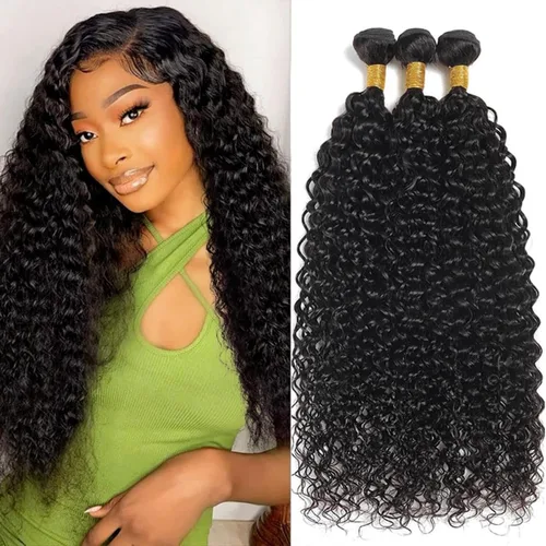 Miniatura 61 de Extensiones de pelo rizado brasileño de Selina, pelo virgen brasileño, 100 gramos/paquete, color natural (16 pulgadas, rizado)