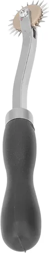 Miniatura 6 de Rueda de rastreo de punta de aguja, herramienta de rueda de costura de tela de papel de cuero, espaciador profesional de marca de puntada con mango