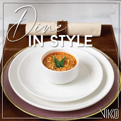 Miniatura 3 de Vikko Moderno juego de 4 cuencos de sopa de porcelana blanca, apilables de 9.5 onzas, elegante, estilo restaurante, apto para microondas