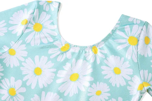 Miniatura 132 de EQSJIU Leotardo de baile de manga larga para niñas, vestido de ballet brillante con copo de nieve, tutú con falda tutú para niñas