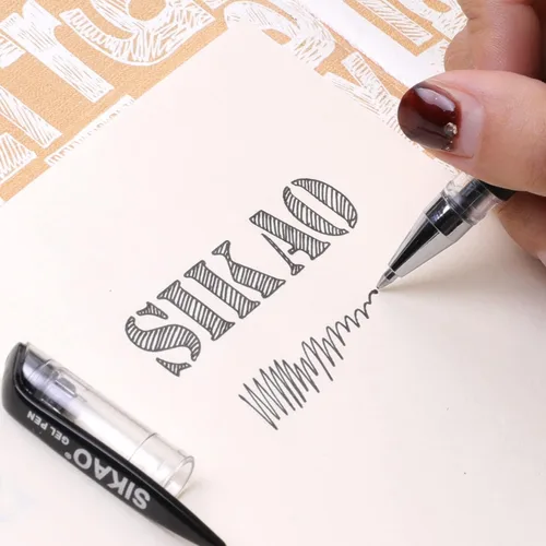 Miniatura 5 de Bolígrafos de gel negros a granel, paquete de 60 bolígrafos de tinta de gel de punta fina de 0.028 in, tinta negra suave de secado rápido, sin
