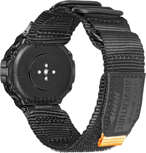 Miniatura 8 de torbollo Compatible con Amazfit T-Rex/T-Rex Pro/T-Rex 2, correa de reloj de nailon duradera, correa de grado militar con aro y bucle hebilla