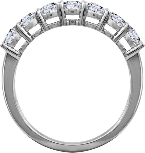 Miniatura 4 de Tienda Essentials Anillo de plata de ley con 7 piedras hecho con circonita cúbica de elementos infinitos (anteriormente colección Tienda)