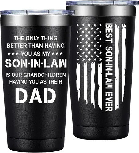 Miniatura 12 de SpenMeta Regalos para abuelos: gran Navidad, regalo del día del padre para el abuelo de parte de los nietos, vaso de aislamiento al vacío de 20