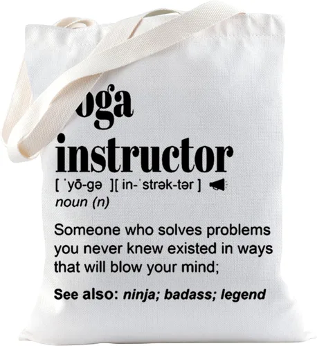 TSOTMO Instructor de yoga Bolsa de maquillaje Bolsa de maquillaje Profesor de yoga Regalo de agradecimiento Instructor de yoga Regalo de