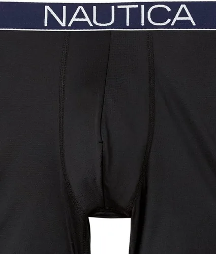 Miniatura 2 de Nautica Calzoncillos tipo bóxer elásticos de malla ligera para hombre, paquete de 3