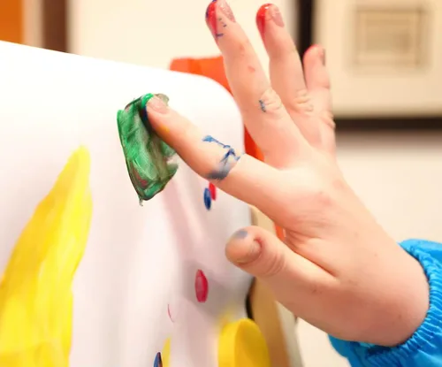 Miniatura 6 de MEEDEN Pinturas de dedos para niños, pintura de dedos lavable para niños, juego de pintura de dedos no tóxicas para niños pequeños de 3 años