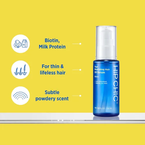 Miniatura 3 de That Nourishing Hair Oil Serum, no tóxico, vitamina B7, biotina, extracto de proteína de leche, aminoácidos de seda, amplia nutrición, cabello más