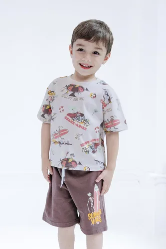 Miniatura 6 de Disney Lion King Toy Story Mickey Mouse Cars - Camiseta sin mangas y pantalones cortos de felpa francesa, conjunto de 3 piezas para niños pequeños
