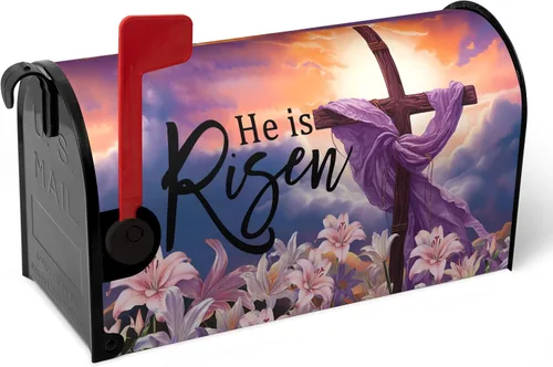 Miniatura 32 de Funda para buzón de verano magnética, girasol de verano impermeable, fundas para buzón de primavera, mariposas florales, buzón de poste, cubiertas