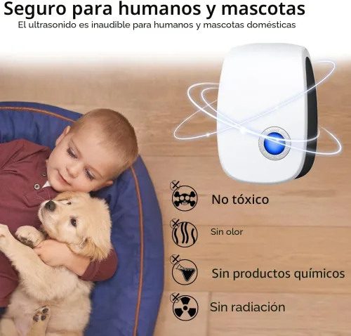Miniatura 2 de 2026 Repelente de plagas ultrasónico mejorado, repelente de ratones para interiores para ratas, ratones, roedores, cucarachas, insectos, mosquitos