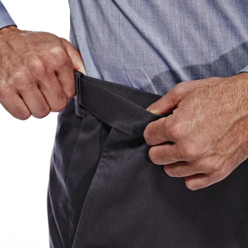 Miniatura 4 de Haggar - Pantalón caqui para hombre, diseño de ajuste clásico con frente plano, no se plancha (tallas regulares, grandes y altas)