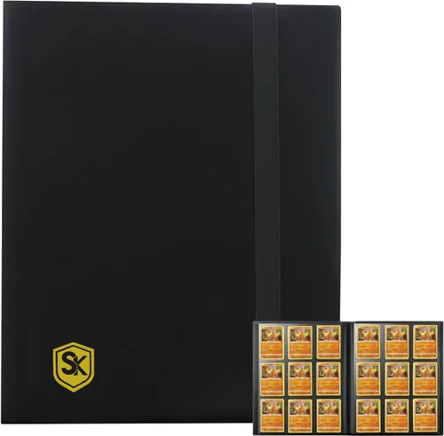 Miniatura 7 de Carpeta de Tarjetas Coleccionables con Páginas de Carga Lateral, Álbum de 400 Bolsillos para Tarjetas de Deportes, Juegos, Membresía y Compras