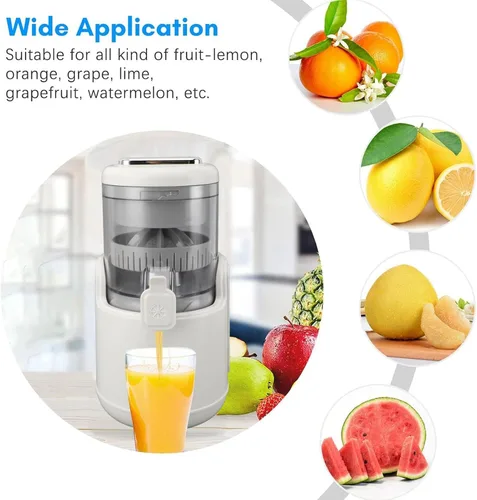 Miniatura 2 de Exprimidor eléctrico de cítricos, exprimidor de motor recargable por USB de 360 grados, exprimidor portátil de jugo de naranja para limón y naranja