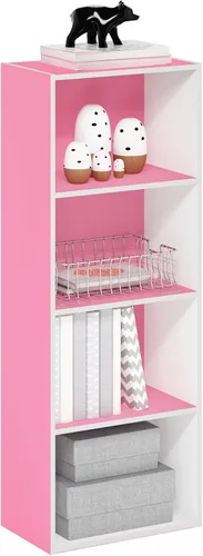 Miniatura 59 de Furinno Luder - Estantería abierta de 3 niveles, color roble francés
