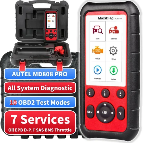 Autel MaxiDiag MD808 Pro OBD2 escáner, herramienta de escaneo de diagnóstico de todo el sistema, actualización de MaxiCheck Pro/MD808/MD806