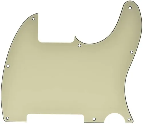 Miniatura 6 de KAISH Golpeador de 8 agujeros, liso, para guitarra Telecaster Esquire, perla de abulón