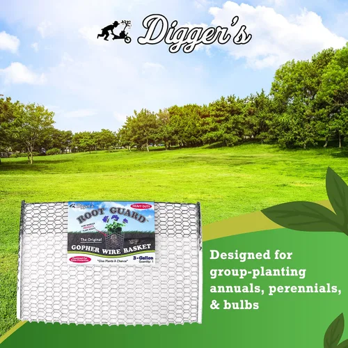Miniatura 3 de Cestas de alambre Gopher resistentes de 3 galones Digger's RootGuardTM de 12
