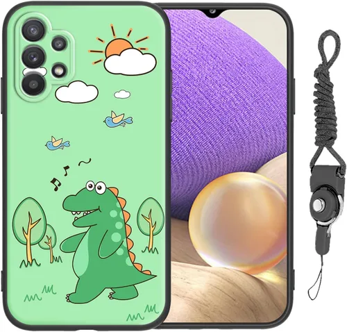 Miniatura 21 de Funda para Galaxy A51 5G (no compatible con la versión A51 4G) con correa de cordón, para niñas y mujeres, diseño lindo de anime, funda de silicona