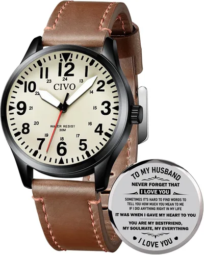 Miniatura 22 de CIVO Military Watch for Men Waterproof: Analog Mens Watches Classic- Field Wrist Watches for Man