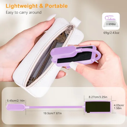 Miniatura 8 de Gritin Luz de libro recargable de 16 LED para leer en la cama, cuidado de los ojos, 3 temperaturas de color, brillo de atenuación continua, 80 horas