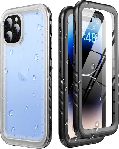 Miniatura 10 de SOKUSIN Funda impermeable para iPhone 13 Pro - Funda protectora de cuerpo completo con pantalla y protector de cámara incorporado, a prueba